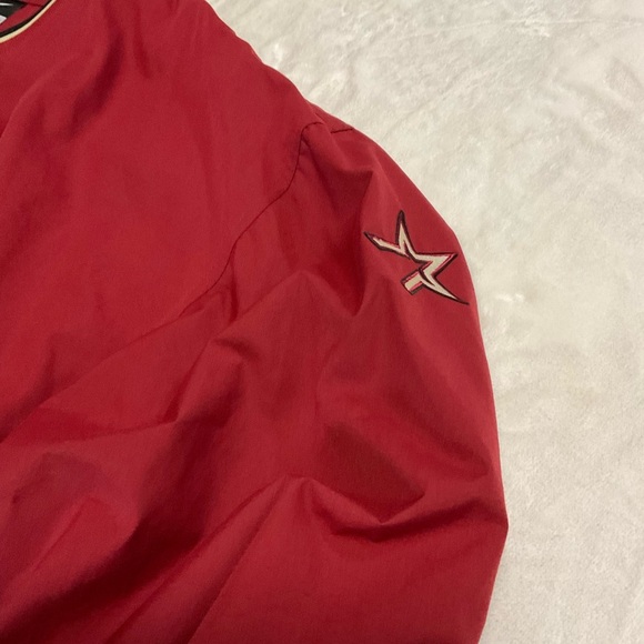 Dark Red Vintage Astros Pull Over Jacket - Picture 4 of 9